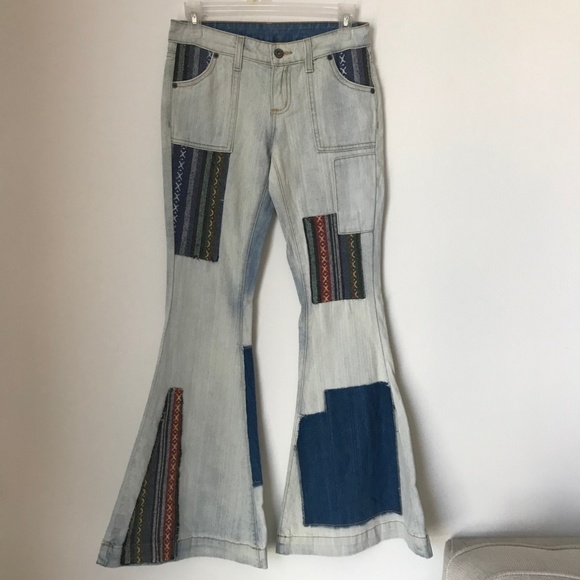 Carmar Denim - [LF] Carmar Patch Bell Sleeve Flare Denim Jeans